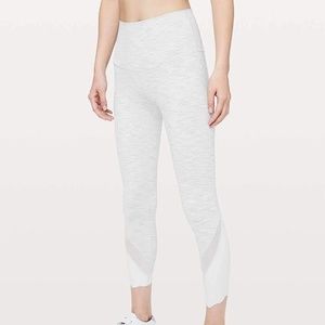 NWT LULULEMON Wunder Under Scalloped Hem High-Rise Crop 23" Size 8